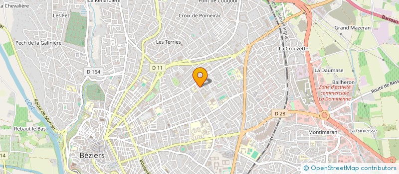 localisation de l'entreprise MADAME MONIQUE GONZALEZ  BEZIERS