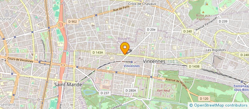 localisation de l'entreprise MADAME MONIQUE GORDIET  VINCENNES