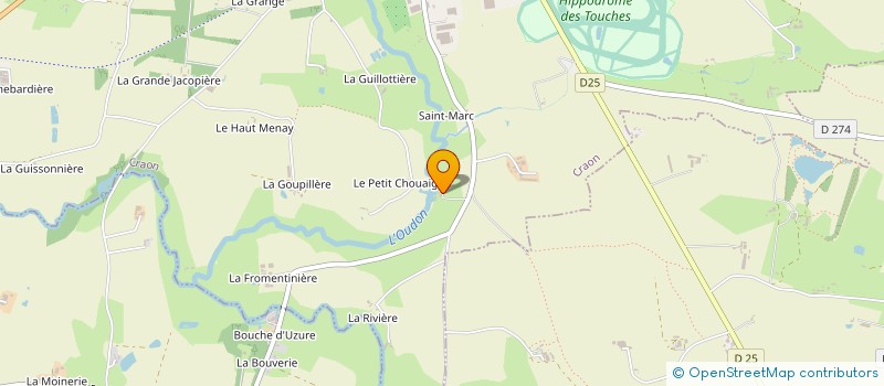 localisation de l'entreprise MADAME MONIQUE GOUBAUD  CRAON