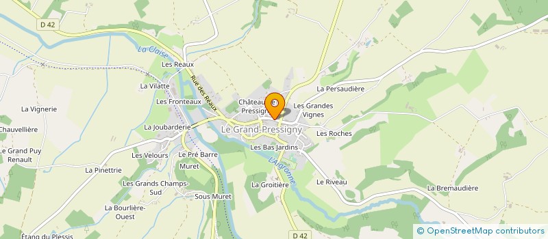 localisation de l'entreprise MADAME MONIQUE GOUGEON à LE GRAND-PRESSIGNY
