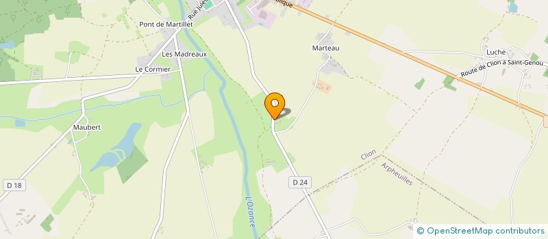 localisation de l'entreprise MADAME MONIQUE GOUPILLEAU à CLION