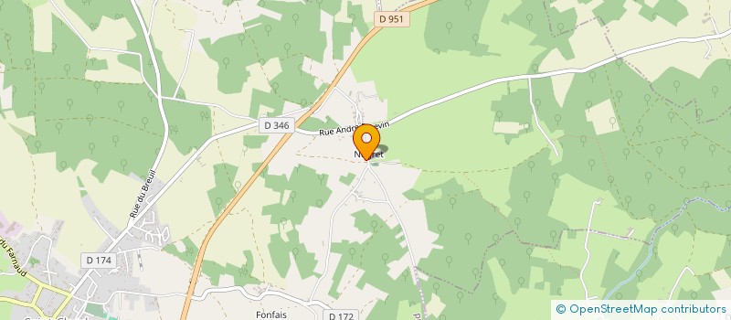localisation de l'entreprise MADAME MONIQUE GOURREAU à SAINT-CLAUD