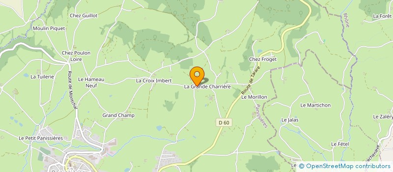 localisation de l'entreprise MADAME MONIQUE GOUTTENOIRE  PANISSIERES