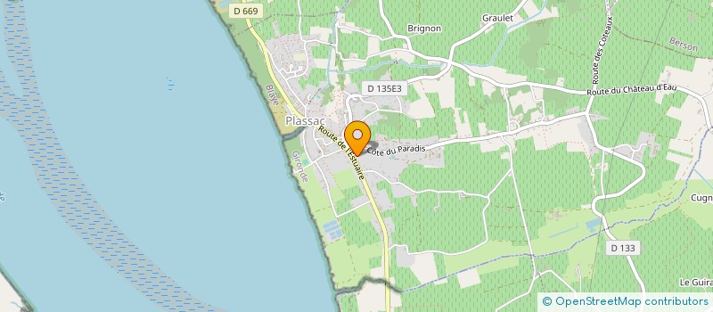 localisation de l'entreprise MADAME MONIQUE GOUZOT  PLASSAC