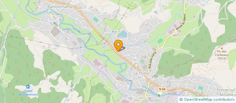 localisation de l'entreprise MADAME MONIQUE GRANDEMANGE  LE THILLOT