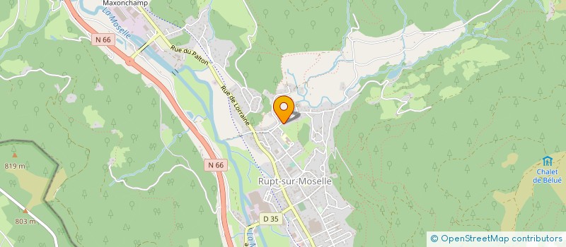 localisation de l'entreprise MADAME MONIQUE GRANDGIRARD à RUPT-SUR-MOSELLE