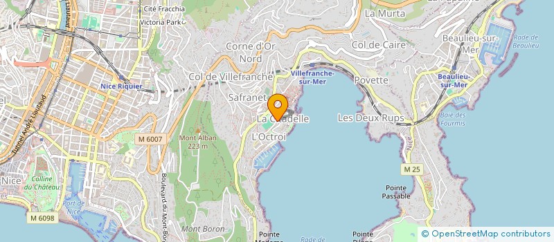 localisation de l'entreprise MADAME MONIQUE GRATTEAU à VILLEFRANCHE-SUR-MER