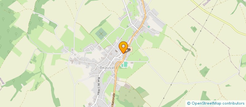 localisation de l'entreprise MADAME MONIQUE GRENIER  BEAUVAL