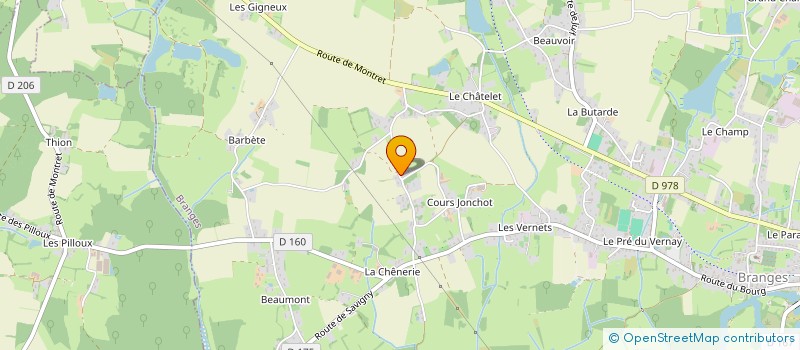 localisation de l'entreprise MADAME MONIQUE GROS  BRANGES