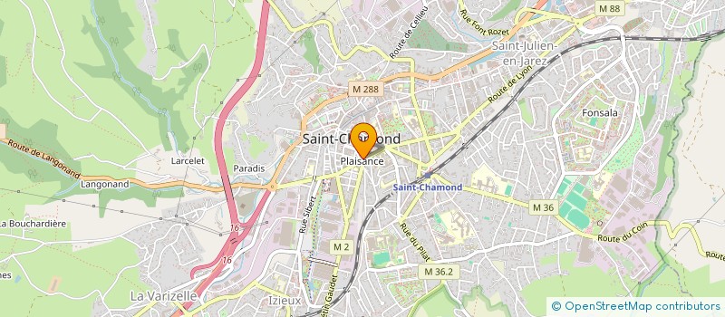 localisation de l'entreprise MADAME MONIQUE GROS-BONNIVARD à SAINT-CHAMOND