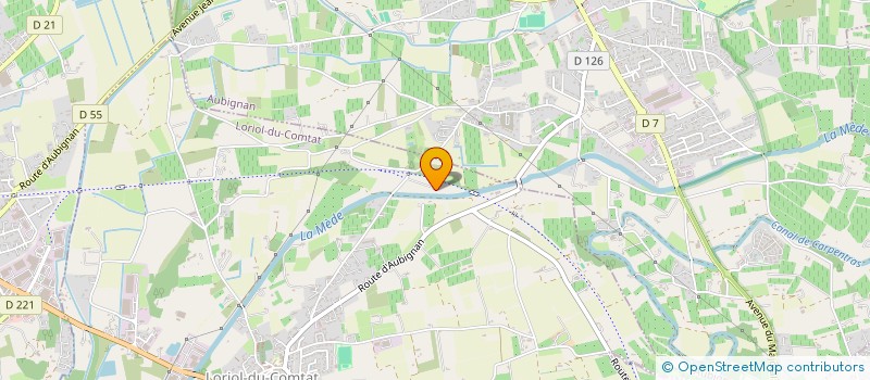 localisation de l'entreprise MADAME MONIQUE GROSJEAN  LORIOL-DU-COMTAT