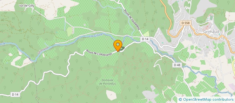 localisation de l'entreprise MADAME MONIQUE GROSSO  COGOLIN