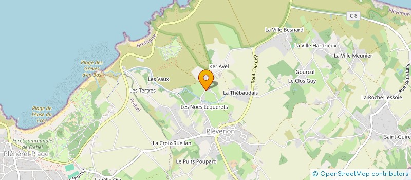 localisation de l'entreprise MADAME MONIQUE GROUAZEL  PLEVENON