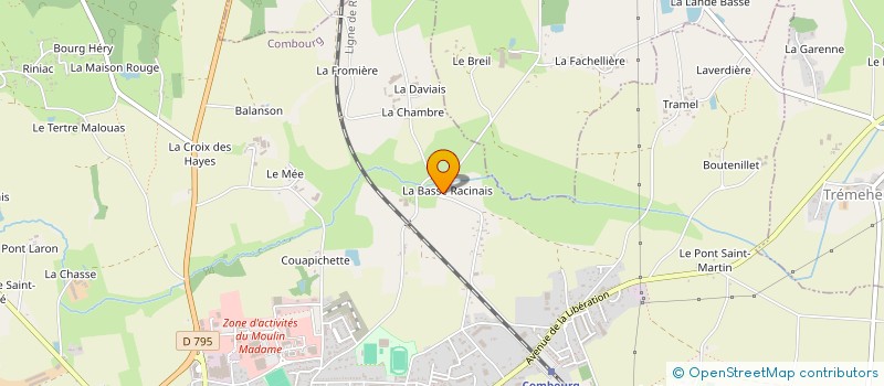 localisation de l'entreprise MADAME MONIQUE GUEDE à COMBOURG