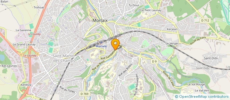 localisation de l'entreprise MADAME MONIQUE GUEGUEN à MORLAIX
