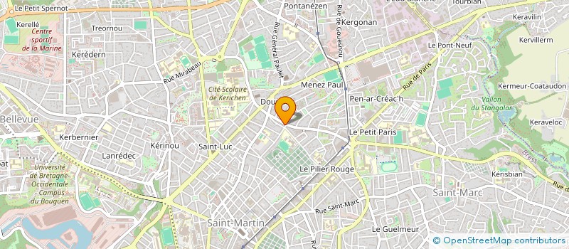localisation de l'entreprise MADAME MONIQUE GUENNEGUES à BREST