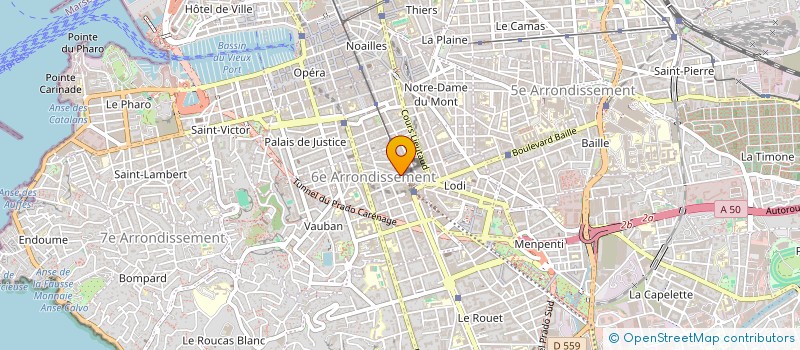 localisation de l'entreprise MADAME MONIQUE GUEZ à MARSEILLE