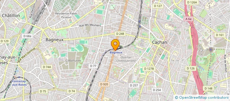 localisation de l'entreprise MADAME MONIQUE GUILLEMARD  CACHAN