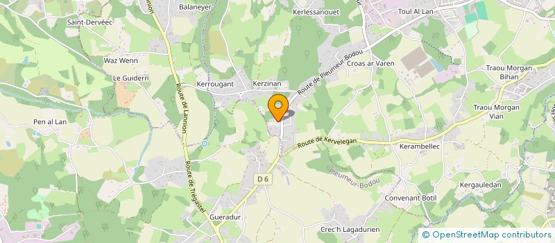 localisation de l'entreprise MADAME MONIQUE GUILLOU  PERROS-GUIREC