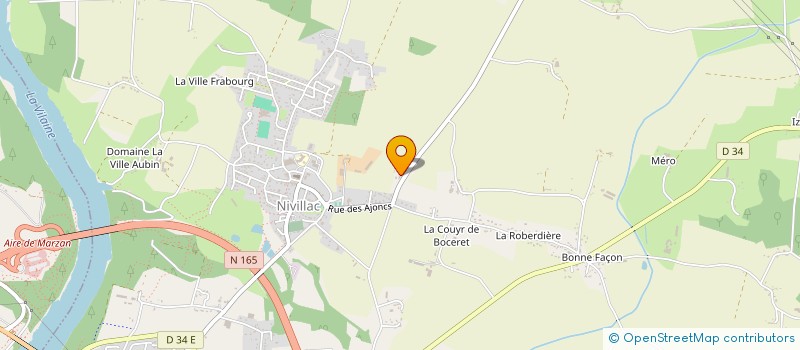 localisation de l'entreprise MADAME MONIQUE GUISLAIN à NIVILLAC