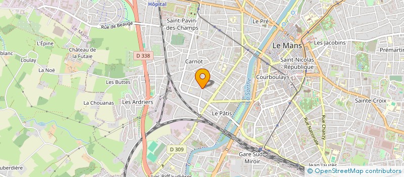 localisation de l'entreprise MADAME MONIQUE GUYON  LE MANS