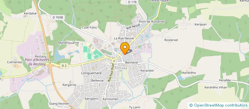 localisation de l'entreprise MADAME MONIQUE GUYONVARCH à CALAN
