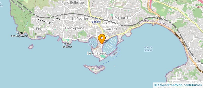 localisation de l'entreprise MADAME MONIQUE GUYOT à BANDOL