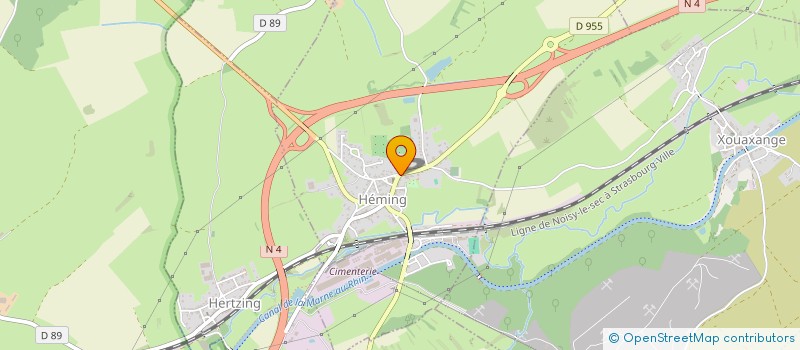 localisation de l'entreprise MADAME MONIQUE HABERMEYER  HEMING