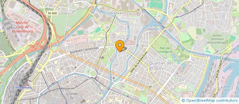 localisation de l'entreprise MADAME MONIQUE HAFFNER à STRASBOURG