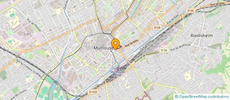 localisation de l'entreprise MADAME MONIQUE HAHN  MULHOUSE