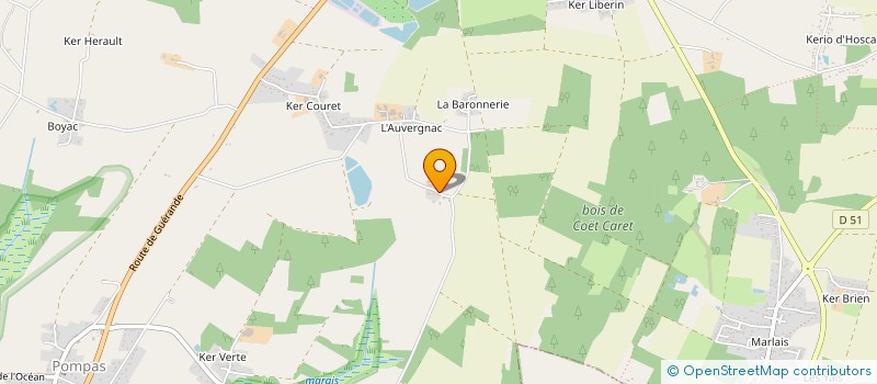 localisation de l'entreprise MADAME MONIQUE HALGAND à ASSERAC