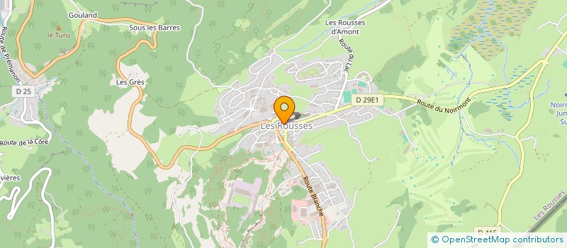 localisation de l'entreprise MADAME MONIQUE HEDOIN  LES ROUSSES