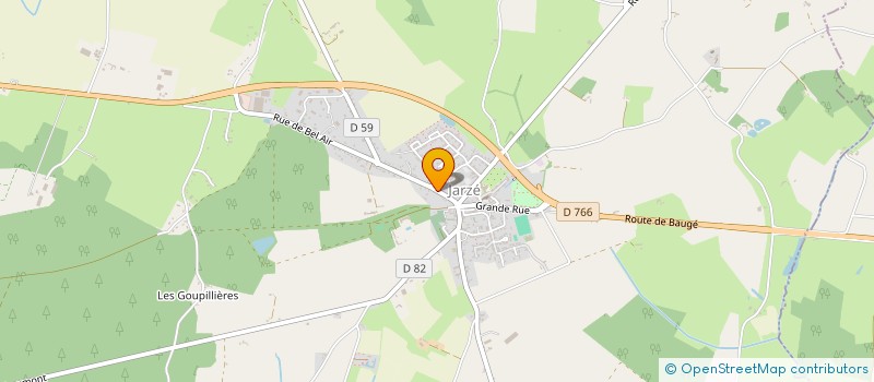 localisation de l'entreprise MADAME MONIQUE HELFEN  JARZE VILLAGES