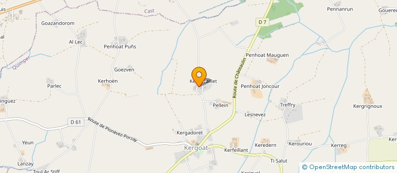 localisation de l'entreprise MADAME MONIQUE HENAFF  QUEMENEVEN