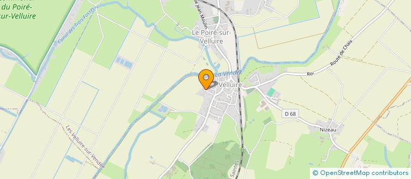 localisation de l'entreprise MADAME MONIQUE HERBRETEAU  LES VELLUIRE-SUR-VENDEE