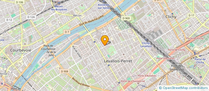 localisation de l'entreprise MADAME MONIQUE HEROS à LEVALLOIS-PERRET
