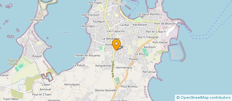 localisation de l'entreprise MADAME MONIQUE HERROU  ROSCOFF