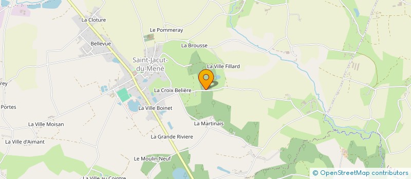 localisation de l'entreprise MADAME MONIQUE HERVE à LE MENE