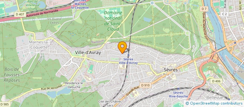 localisation de l'entreprise MADAME MONIQUE HINOT à SEVRES