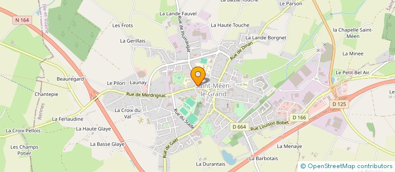 localisation de l'entreprise MADAME MONIQUE HOREL  SAINT-MEEN-LE-GRAND