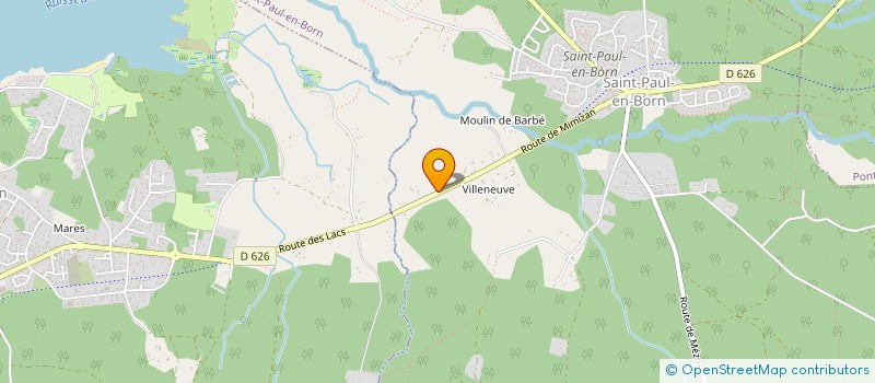 localisation de l'entreprise MADAME MONIQUE HUBERT  SAINT-PAUL-EN-BORN