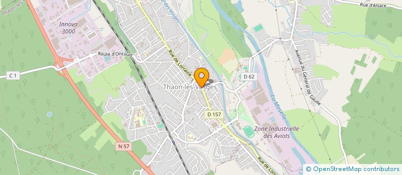 localisation de l'entreprise MADAME MONIQUE HUNZINGER  THAON-LES-VOSGES