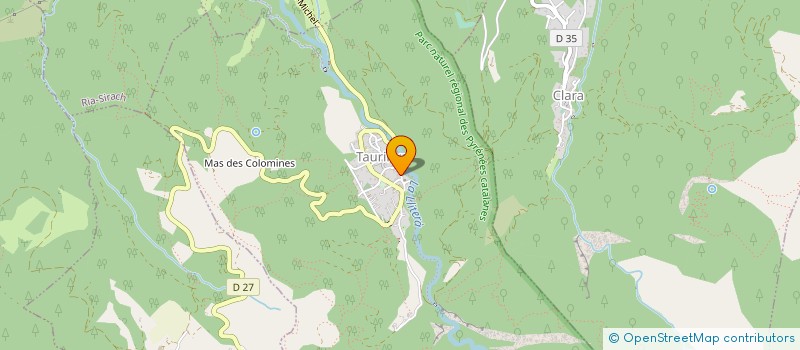 localisation de l'entreprise MADAME MONIQUE HUSSENET  TAURINYA