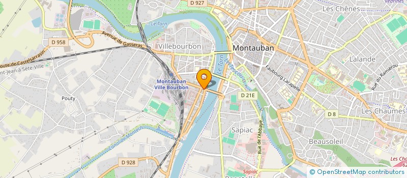 localisation de l'entreprise MADAME MONIQUE JACQUET  MONTAUBAN