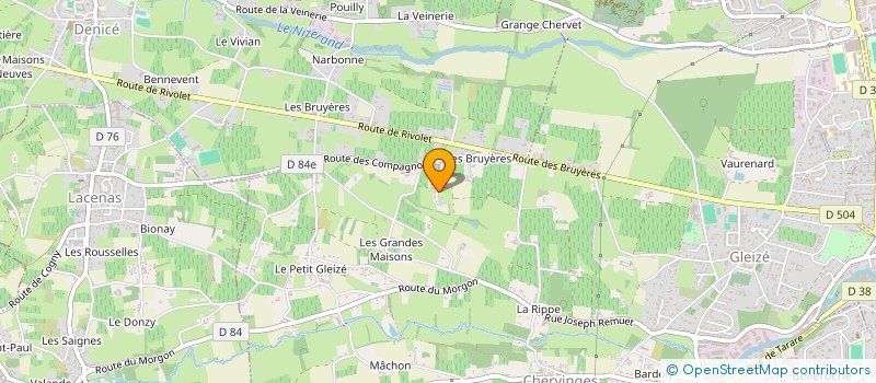 localisation de l'entreprise MADAME MONIQUE JACQUET  GLEIZE