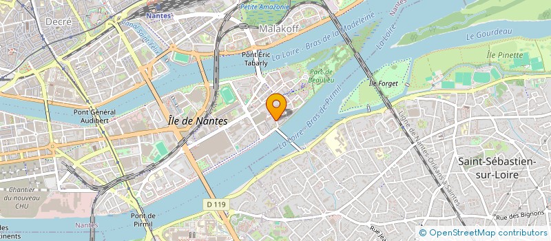 localisation de l'entreprise MADAME MONIQUE JAGU  NANTES