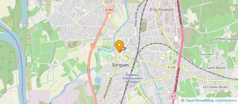 localisation de l'entreprise MADAME MONIQUE JAMET à SORGUES