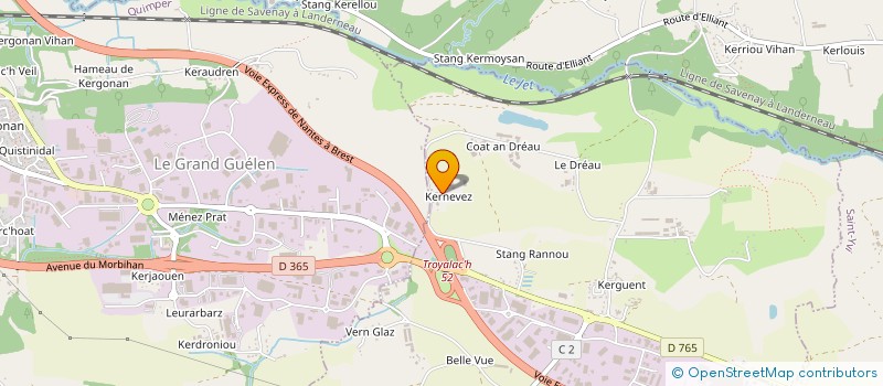 localisation de l'entreprise MADAME MONIQUE JANNES à SAINT-EVARZEC