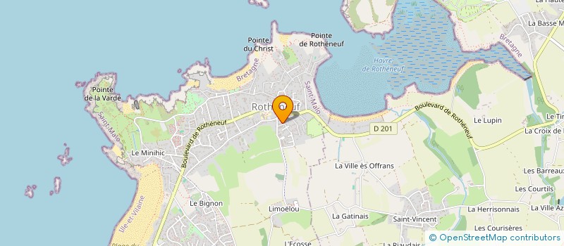 localisation de l'entreprise MADAME MONIQUE JANVIER  SAINT-MALO