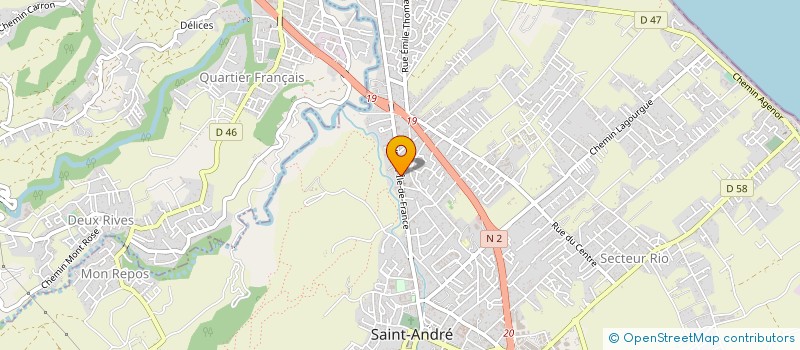 localisation de l'entreprise MADAME MONIQUE JAONINA à SAINT-ANDRE